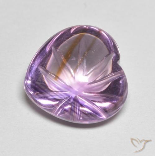 Amatista Violeta sangría natural de 6.90 ct, Corazón, Transparente