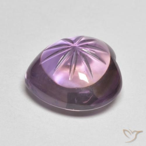 Amatista Violeta sangría natural de 6.90 ct, Corazón, Transparente