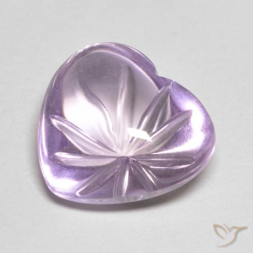 6.16ct Natural Violeta iris Amatista, Corazón, Transparente