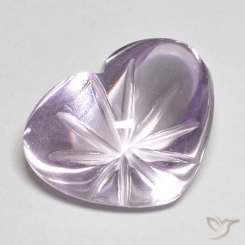 9.41ct Natural Violeta claro Amatista, Corazón, Transparente