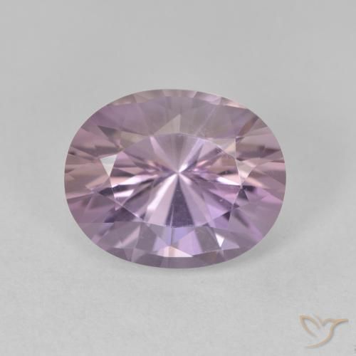 3.53ct Natural Violeta claro Amatista, Ovalada, VVS