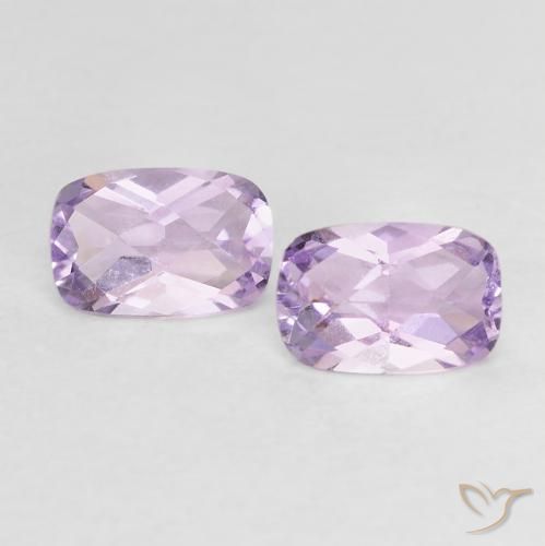 0.97ctw Natural Violeta rosado Amatista, Forma Cojín, VVS-VS