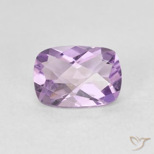0.82ct Natural Violeta iris Amatista, Forma Cojín, VVS