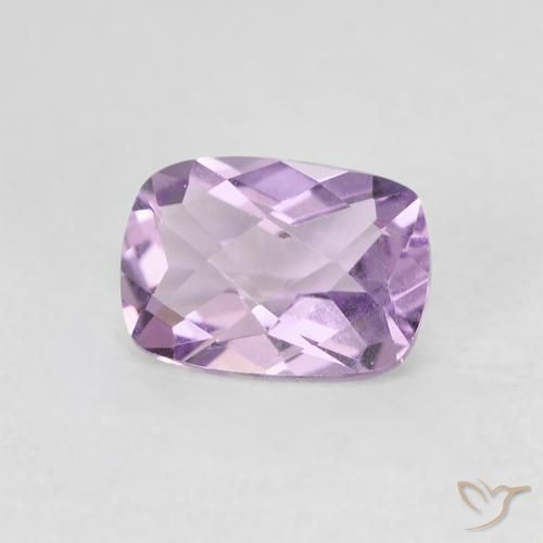 Amatista Violeta iris natural de 0.82 ct, Forma Cojín, VVS