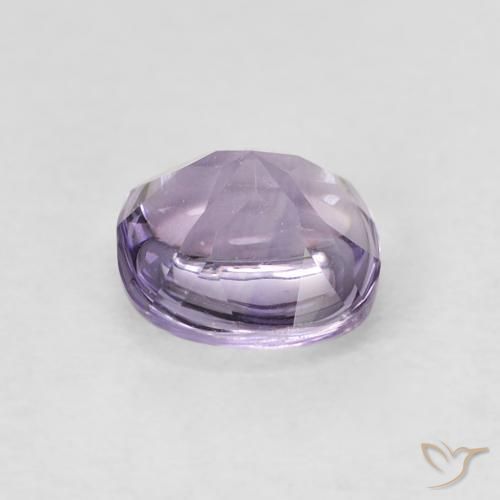 Amatista Violeta rosado natural de 0.56 ct, Forma Cojín, Transparente