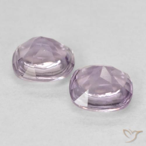 Gemas de Amatista Blanco rosado púrpura natural de 1.04 ct, Forma Cojín, Transparente