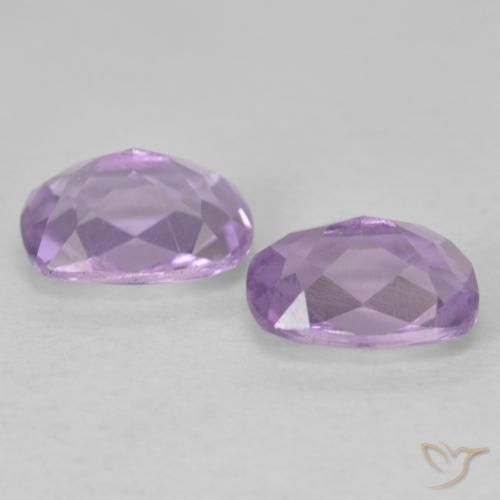 Gemas de Amatista Violeta rosado natural de 1.74 ct, Forma Cojín, VVS-VS