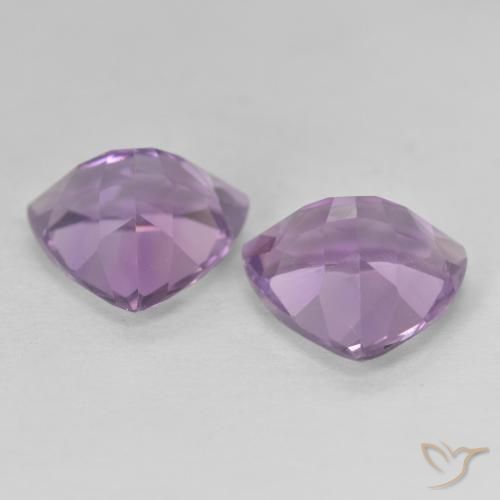 Gemas de Amatista Violeta rosado natural de 5.47 ct, Trillón, VVS-VS