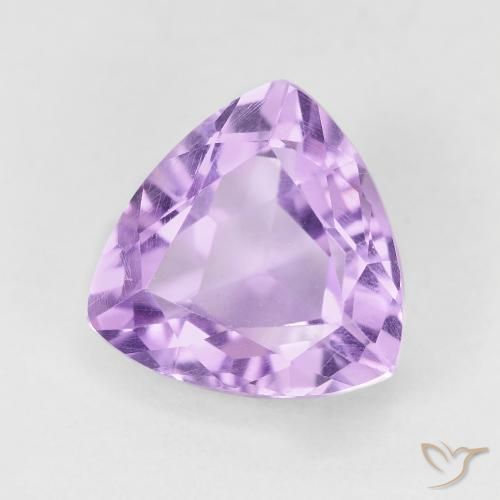 Amatista Violeta iris rosáceo natural de 3.26 ct, Trillón, VVS-VS