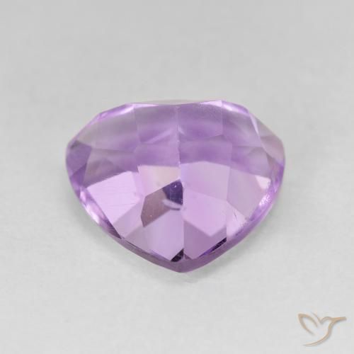 Amatista Violeta iris rosáceo natural de 3.26 ct, Trillón, VVS-VS