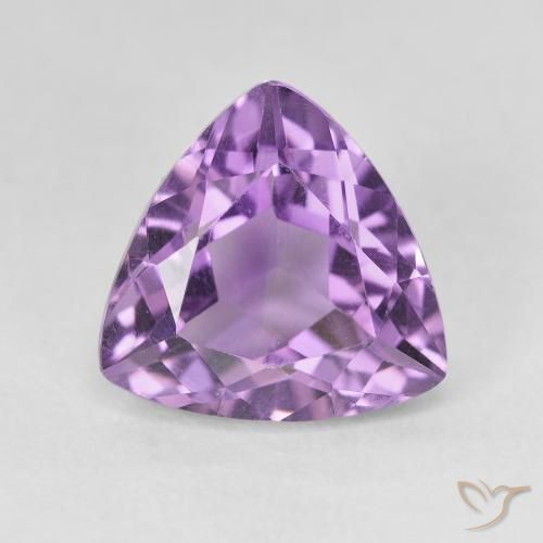 3.17ct Natural Violeta púrpura medio Amatista, Trillón, VVS-VS, Photo A