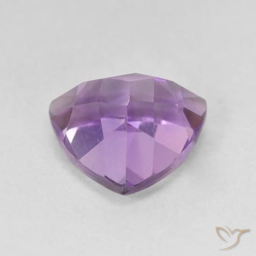 Amatista Violeta púrpura medio natural de 3.17 ct, Trillón, VVS-VS