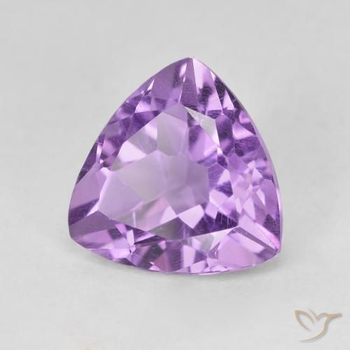 Amatista Violeta púrpura medio natural de 2.89 ct, Trillón, VVS-VS