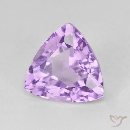 Amatista Violeta púrpura medio natural de 3.01 ct, Trillón, VVS-VS