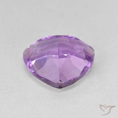 Amatista Violeta púrpura medio natural de 2.86 ct, Trillón, VVS-VS
