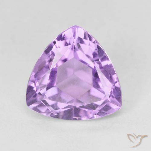 3.23ct Natural Violeta púrpura medio Amatista, Trillón, VVS-VS