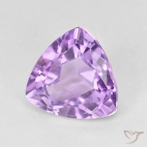 Amatista Violeta púrpura medio natural de 3.23 ct, Trillón, VVS-VS
