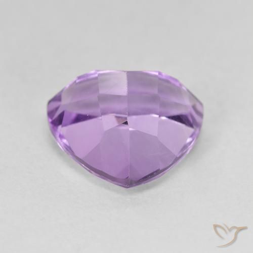 Amatista Violeta púrpura medio natural de 3.23 ct, Trillón, VVS-VS