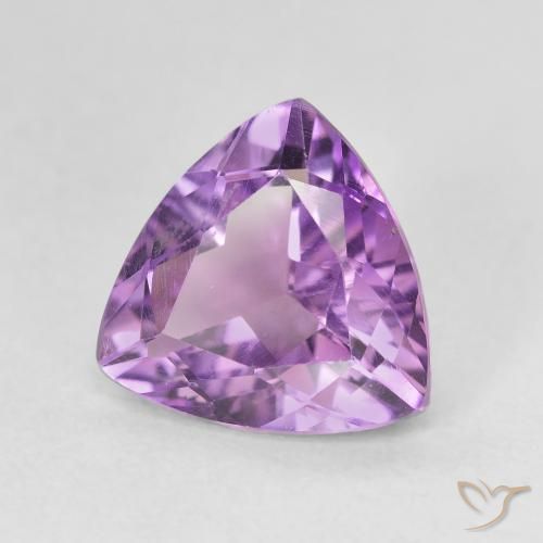 Amatista Violeta púrpura natural de 2.61 ct, Trillón, VVS-VS