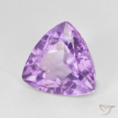 Amatista Violeta púrpura natural de 3.08 ct, Trillón, VVS-VS