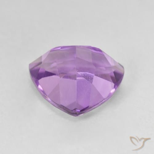Amatista Violeta púrpura natural de 3.08 ct, Trillón, VVS-VS