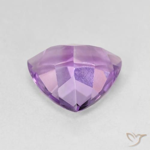 Amatista Medium Light Purplish-Violet natural de 2.77 ct, Trillón, VVS-VS