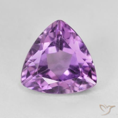 3.20ct Natural Medium Light Purplish-Violet Amatista, Trillón, VVS-VS