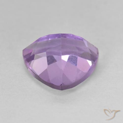 Amatista Violeta oscuro natural de 3.07 ct, Trillón, VS