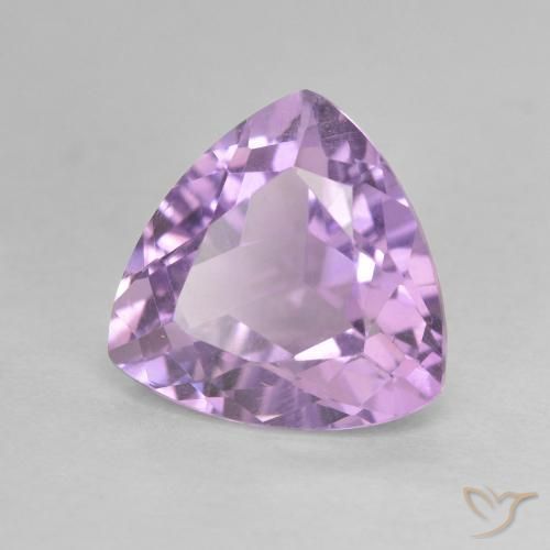 Amatista Violeta medio natural de 3.01 ct, Trillón, VS