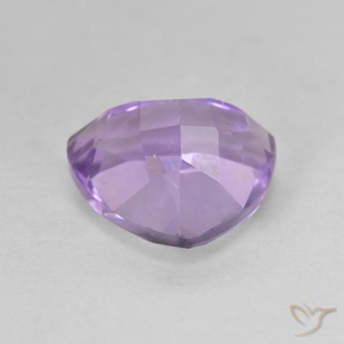 Amatista Violeta medio natural de 3.01 ct, Trillón, VS