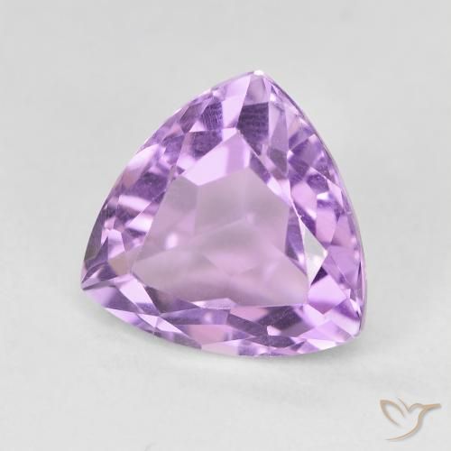 Amatista Violeta rosado medio natural de 3.37 ct, Trillón, VVS-VS