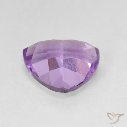 Amatista Violeta rosado natural de 2.86 ct, Trillón, VVS-VS