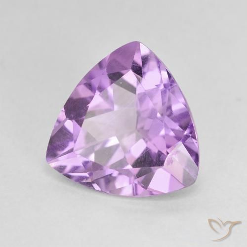 Amatista Violeta rosado medio natural de 2.64 ct, Trillón, VVS-VS