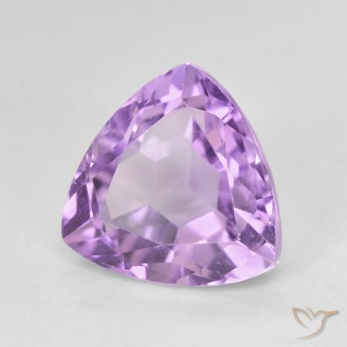Amatista Violeta medio natural de 3.28 ct, Trillón, VVS-VS