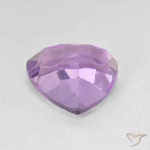 Amatista Violeta medio natural de 3.28 ct, Trillón, VVS-VS