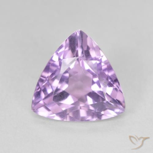 2.78ct Natural Violeta iris rosáceo Amatista, Trillón, VVS-VS