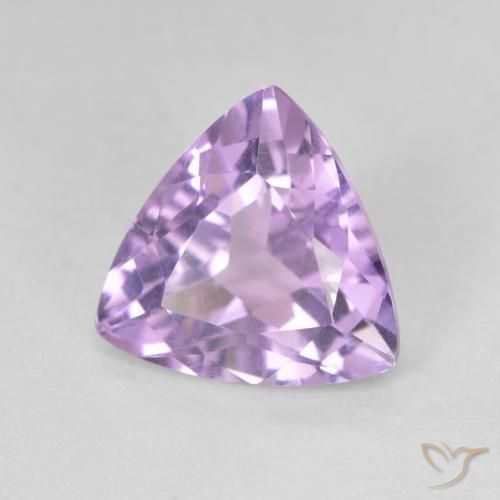 Amatista Violeta iris rosáceo natural de 2.78 ct, Trillón, VVS-VS
