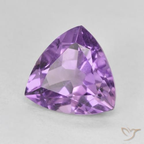 Amatista Violeta iris natural de 2.82 ct, Trillón, VVS-VS