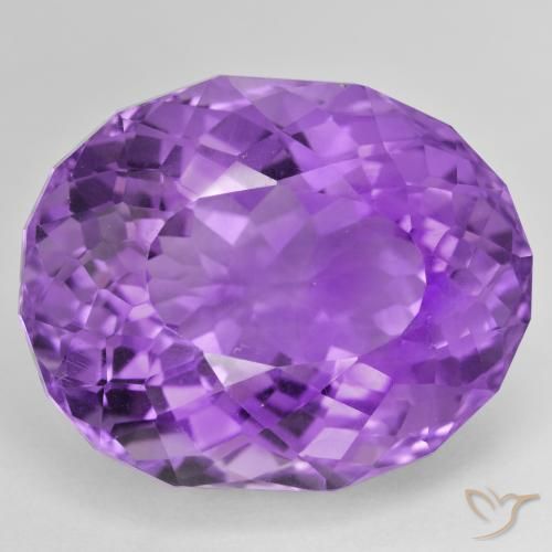 44.60ct Natural Violeta vívido Amatista, Ovalada, VVS