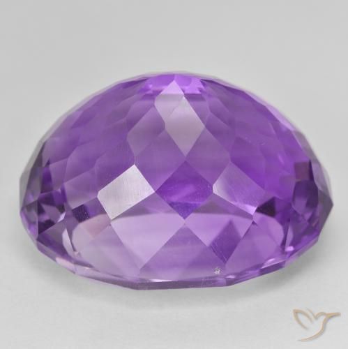 Amatista Violeta vívido natural de 44.60 ct, Ovalada, VVS