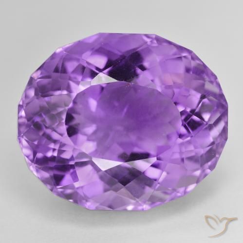 33.44ct Natural Violeta vívido Amatista, Ovalada, VVS-VS