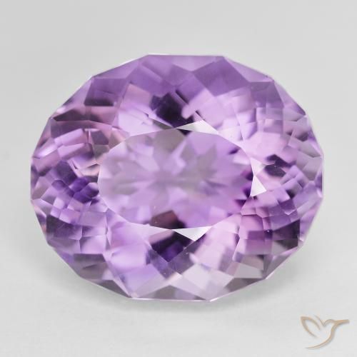 16.36ct Natural Violeta rosado Amatista, Ovalada, VVS-VS