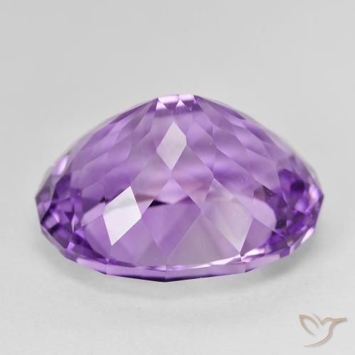 Amatista Violeta rosado natural de 16.36 ct, Ovalada, VVS-VS