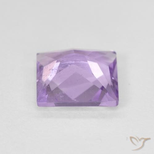 Amatista Violeta rosado natural de 1.21 ct, Cuadrado, VS