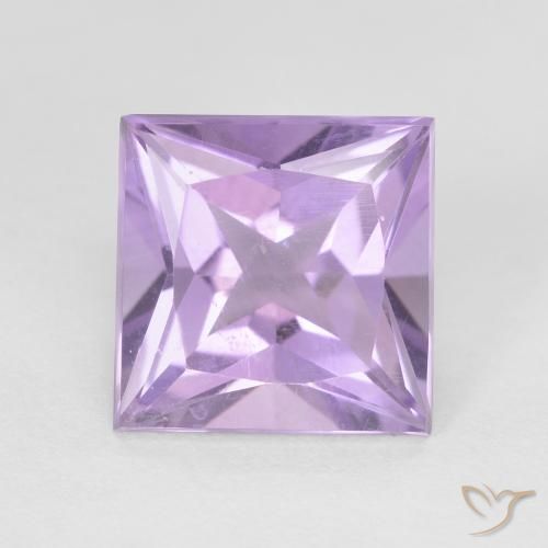 2.25ct Natural Violeta rosado medio Amatista, Cuadrado, VS
