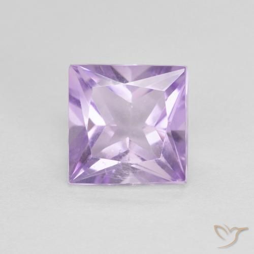 1.10ct Natural Violeta rosáceo claro Amatista, Cuadrado, VS