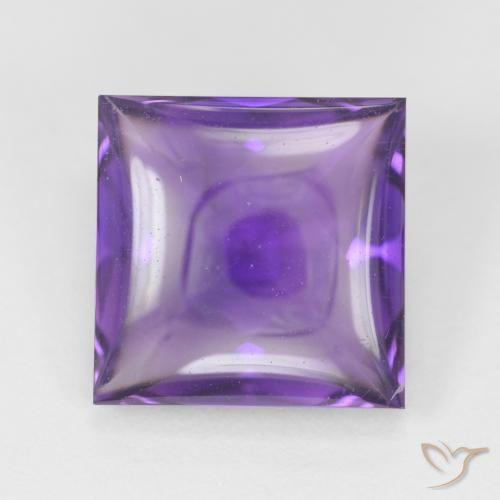 4.10ct Natural Medium Light-Violet Amatista, Cuadrado, Transparente