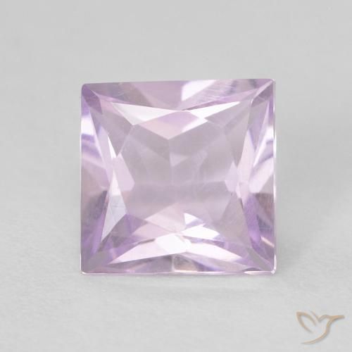 0.93ct Natural Magenta claro Amatista, Cuadrado, VVS