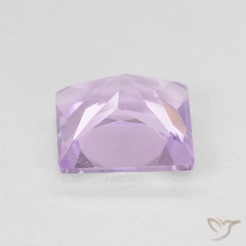 Amatista Magenta claro natural de 0.93 ct, Cuadrado, VVS