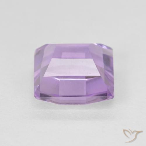 Amatista Violeta rosado natural de 2.41 ct, Cuadrado, VVS